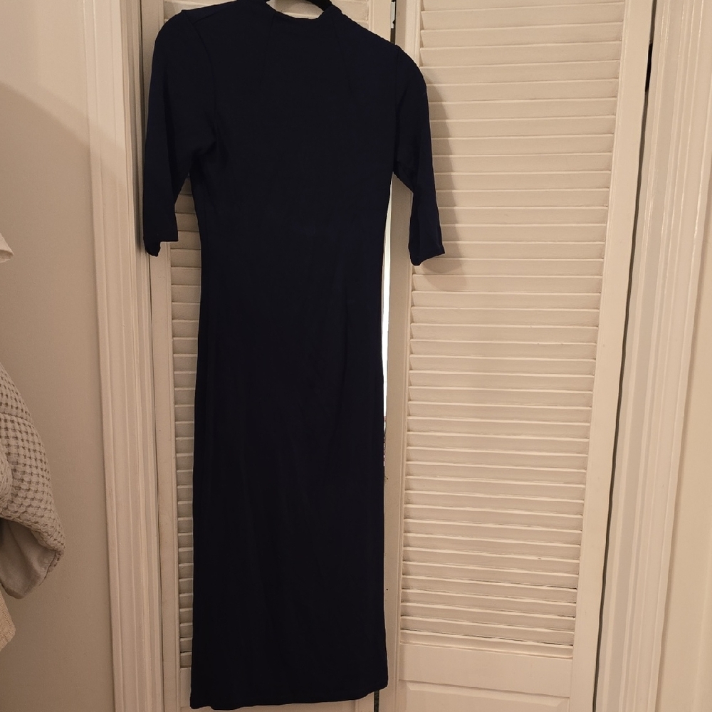 Alice + Olivia Dark Blue Long Sleeve Dress